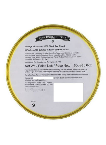 NEW ENGLISH TEAS 1869 Black Tea Blend 80 Tea Bags
