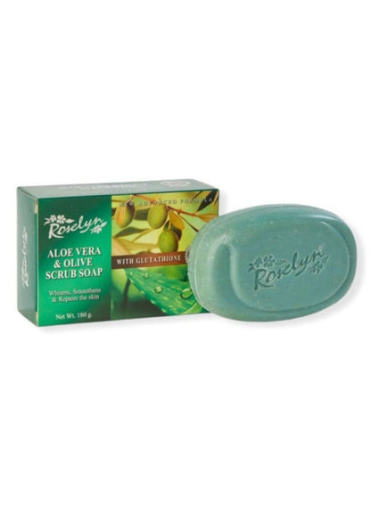 Roselyn Aloe Vera & Olive Scrub Soap 180g