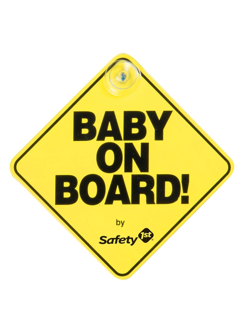 Safety 1st Baby On Board Sign - Premium Car Safety