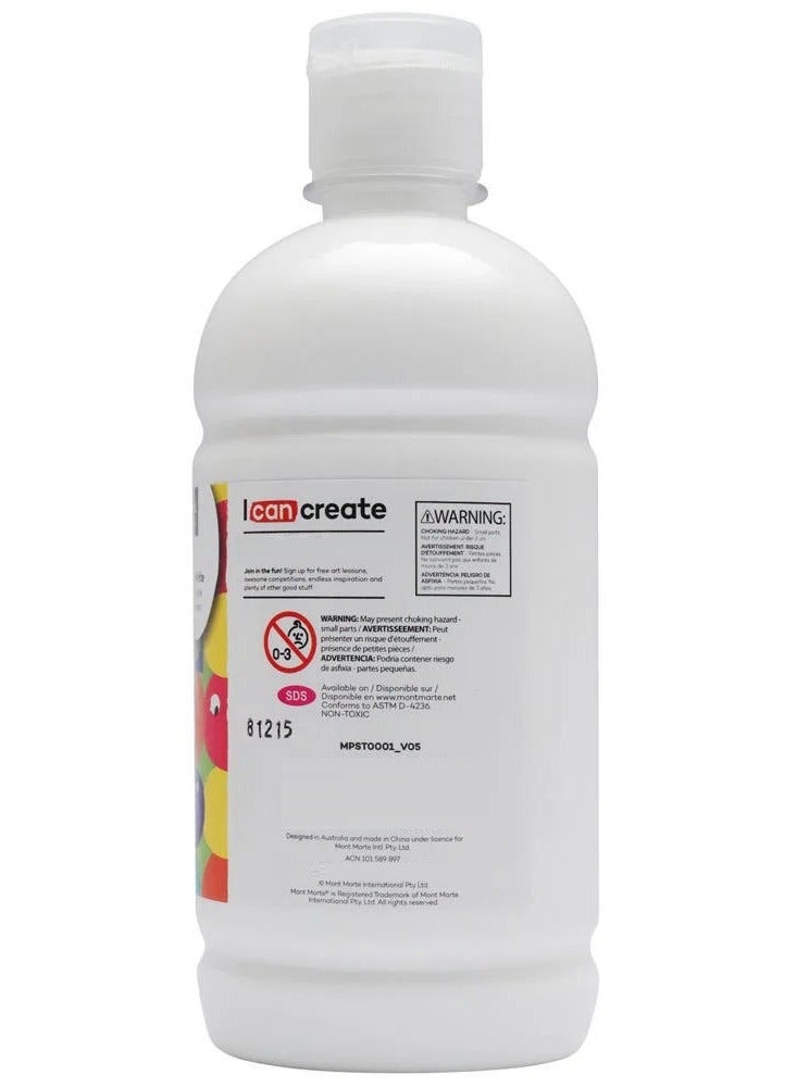 Mont Marte Poster Paint 500 ML Titanium White