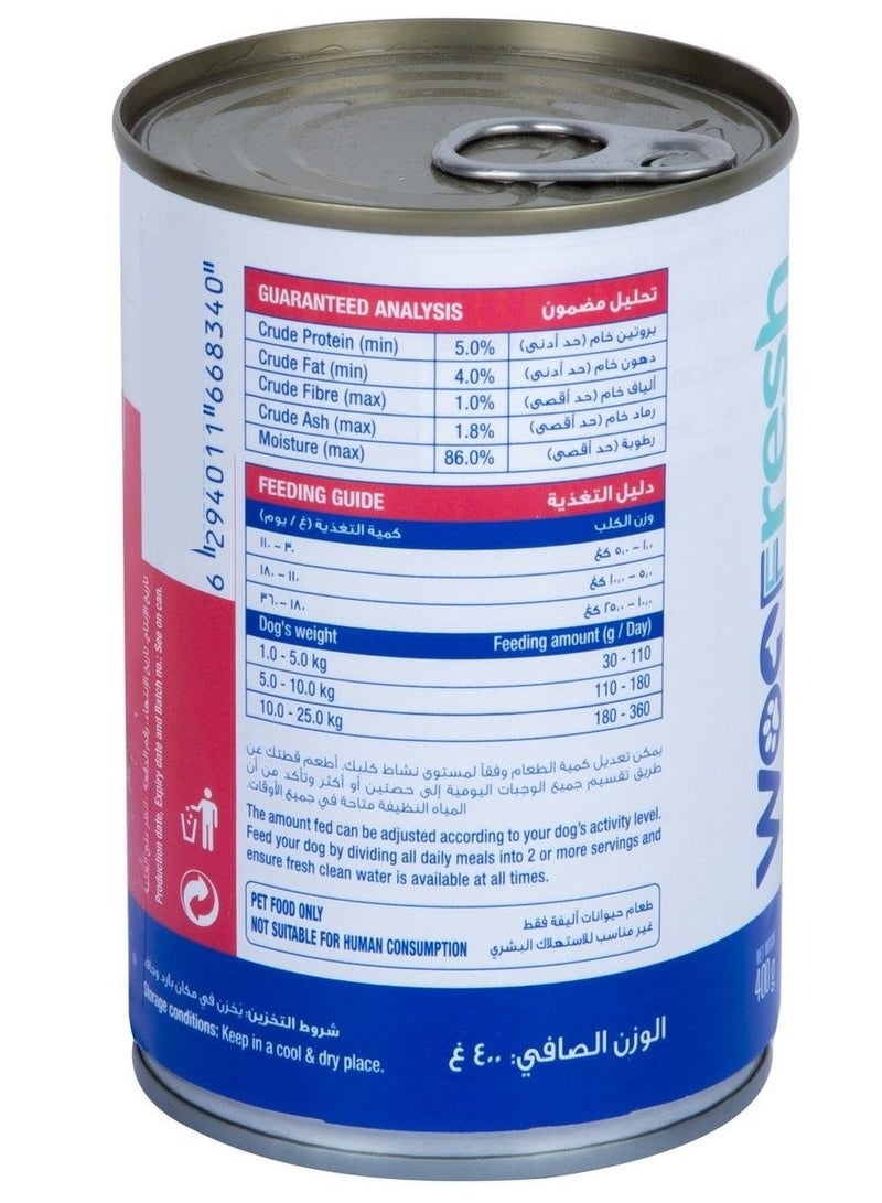 WOOFRESH Beef Mince In Gravy For Dogs 400g