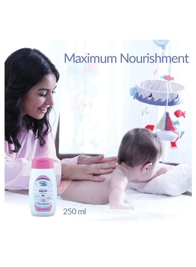 Cool & Cool Paraben Free Baby Oil 250 ML
