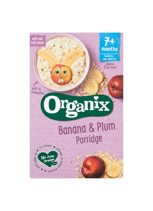 Organix Banana Plum Porridge 200grams - Delicious Baby Food