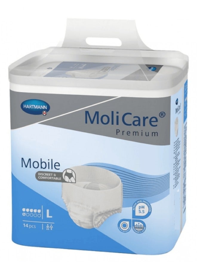 Molicare Premium Mobile Large Diapers 14 Pieces Pack