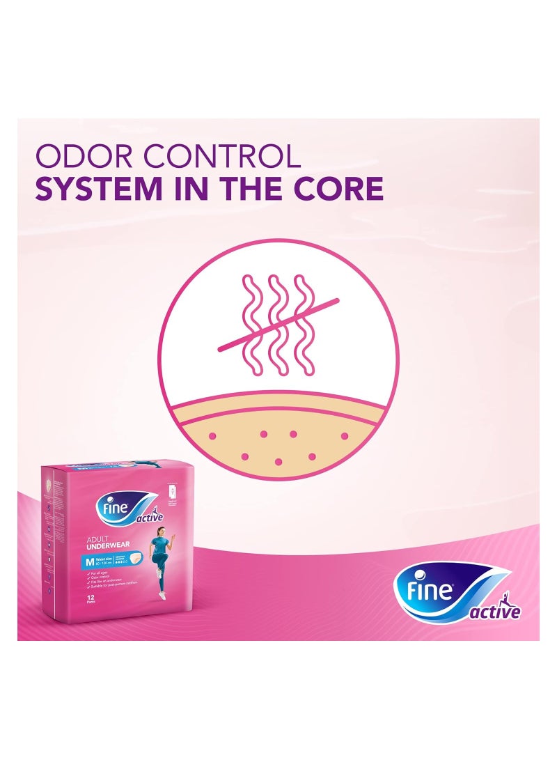 Fine Active Postpartum Diapers Medium Size Pack