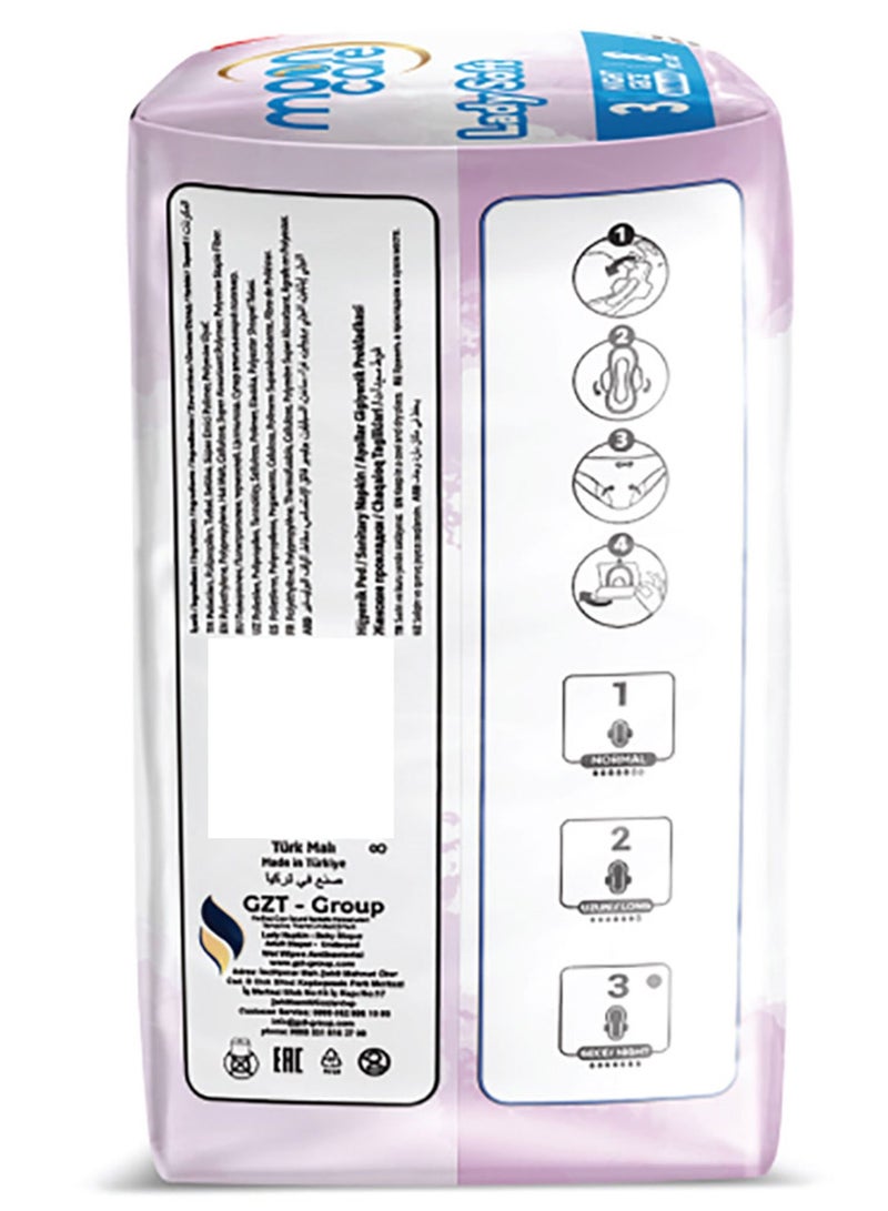 MOON Care Lady Soft Sanitary Napkin Night White