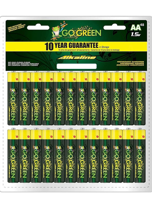 Eco Friendly Alkaline Aa Batteries 24 Pcs