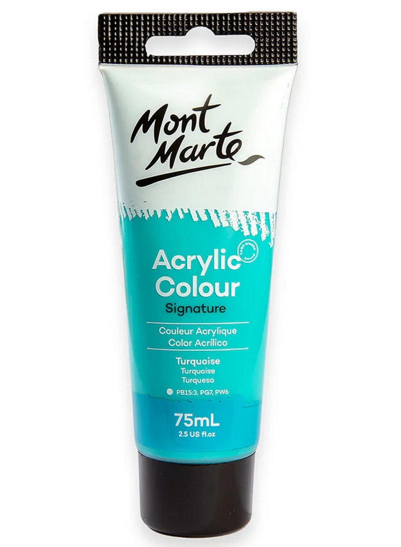 Mont Marte Turquoise Acrylic Paint 75 ML Tube