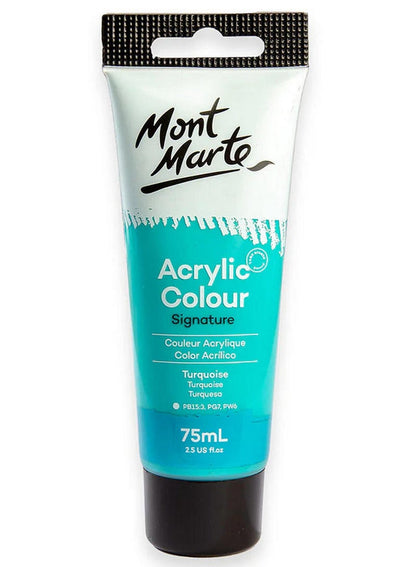 Mont Marte Turquoise Acrylic Paint 75 ML Tube