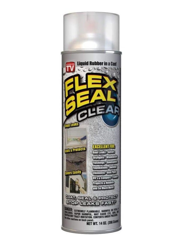 Flex Seal Liquid Rubber Sealant Coating Spray Clear