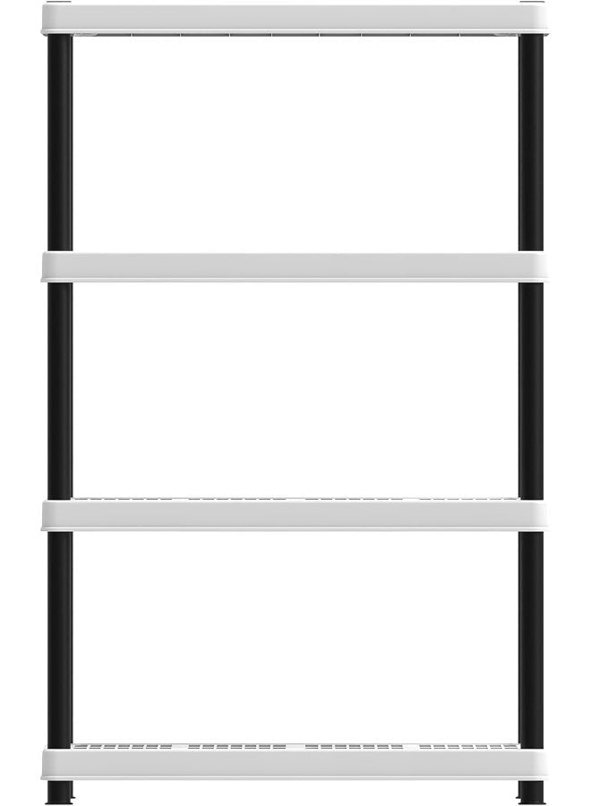 Cosmoplast 4-Tiers Shelving Storage Rack White