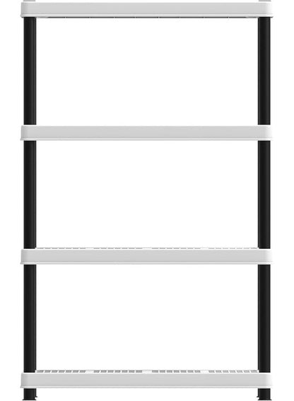 Cosmoplast 4-Tiers Shelving Storage Rack White