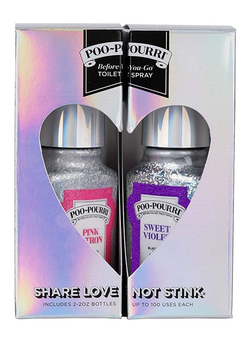 Poo-Pourri Share Love Not Stink Glitter Set of 2