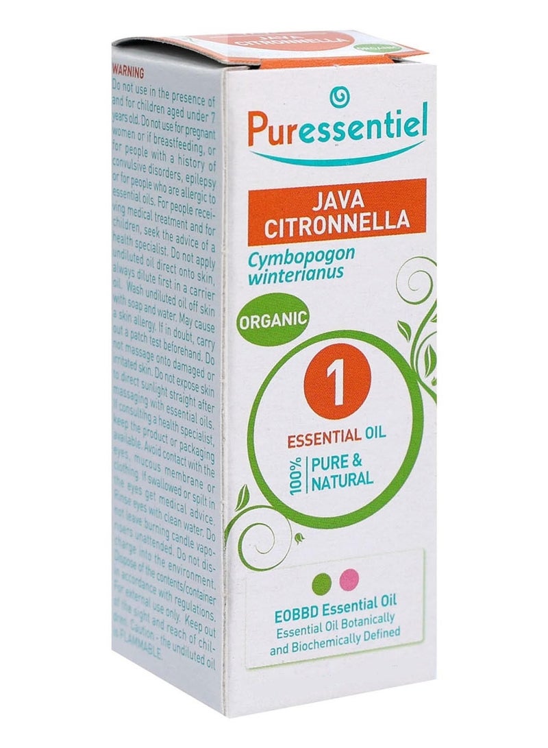 Puressentiel Organic Java Citronella Essential Oil 10 ML