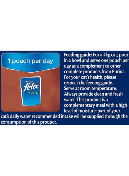 PURINA Felix Soup Tender Strips with Beef Chicken Lamb