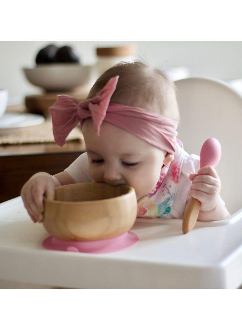 Avanchy Bamboo Suction Bowl + Spoon for Baby