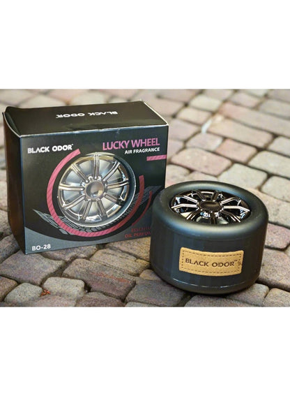 BLACK ODOR Lucky Wheel Car Air Freshener