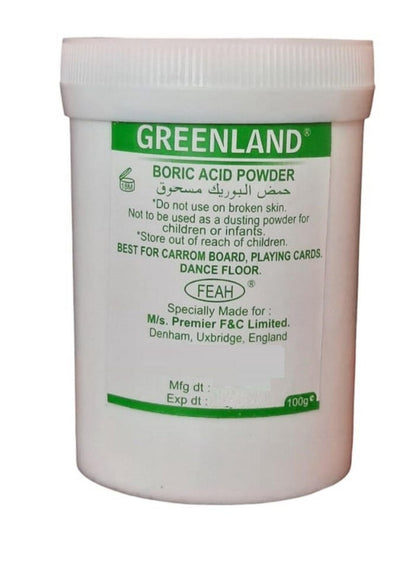 Greenland Boric Acid Powder 100 G for Skin Care