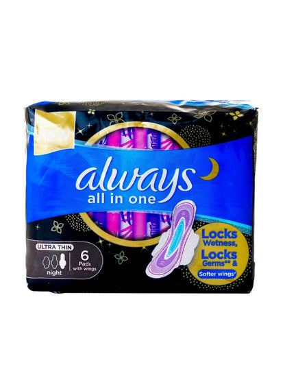 Always All In 1 Ultra Thin Night Pads