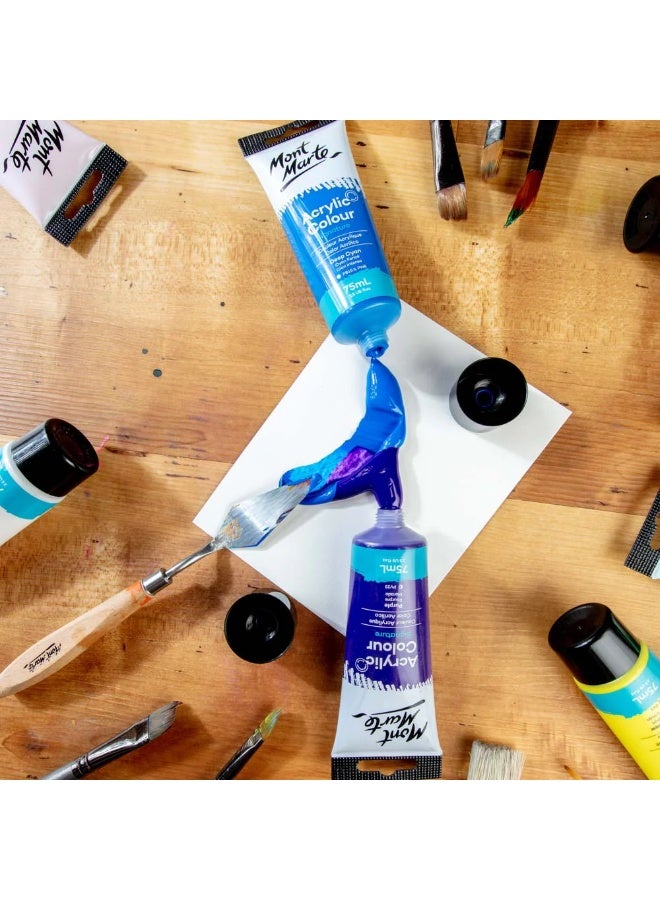 Mont Marte Deep Cyan Acrylic Paint 75 ML Tube