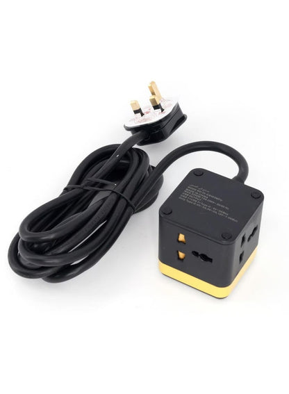 Ikon 3-Way Universal Socket with USB Ports