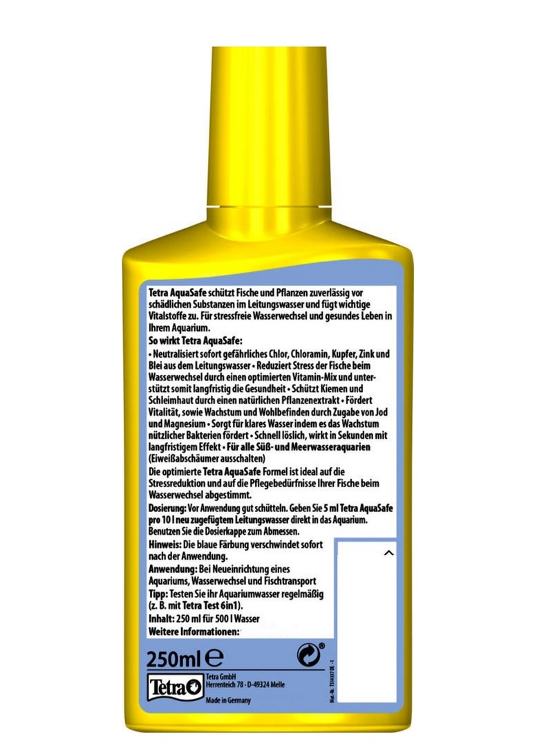 Tetra AquaSafe Water Treatment 250 ML