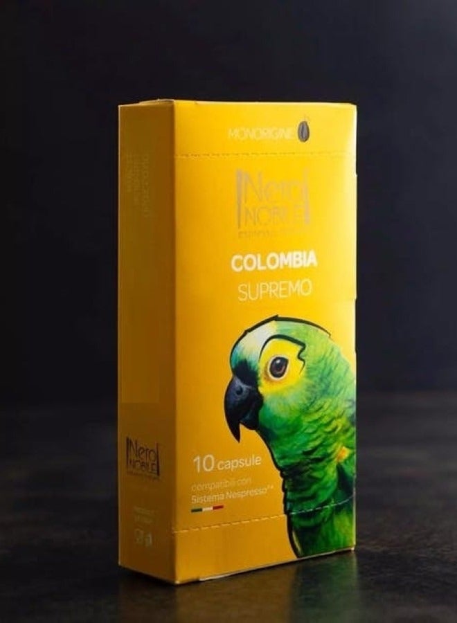 Nero NOBILE Espresso Italiano Colombian Coffee Capsules