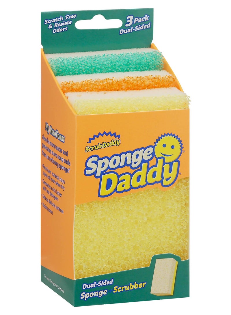 Scrub Daddy Dual Sided Sponge Scrubber 3 Pack