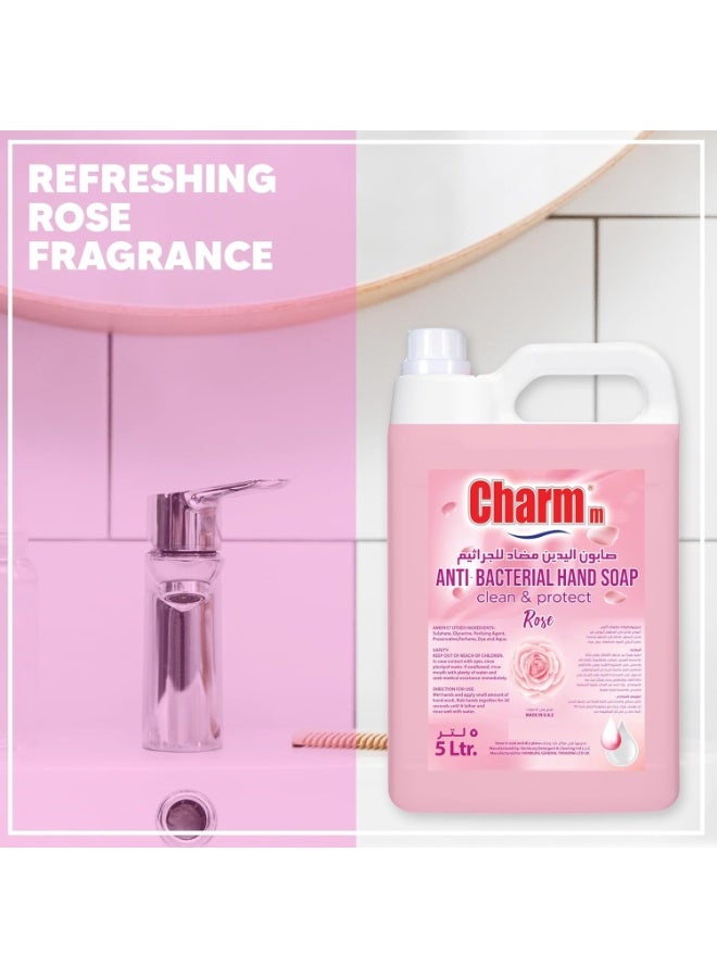 CHARMM Anti-Bacterial Hand Soap Rose 5 Liters