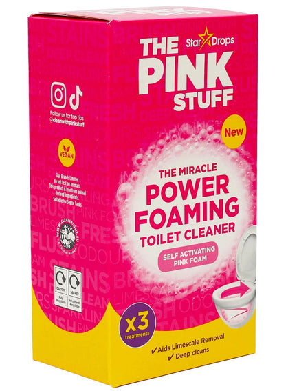 activating pink, activating pink foam, foaming toilet, foaming toilet cleaner, miracle power, miracle power foaming, pink foam, pink stuff, power foaming, power foaming toilet, self activating, self activating pink, stardrops, toilet cleaner, treatments s