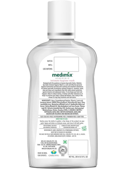ayurvedic intimate, bisabolol thyme, bisabolol thyme oil, essential ingredients, extract bisabolol, extract bisabolol thyme, hygiene wash, hygiene wash enriched, intimate hygiene, intimate hygiene wash, medimix, neem extract, neem extract bisabolol, thyme