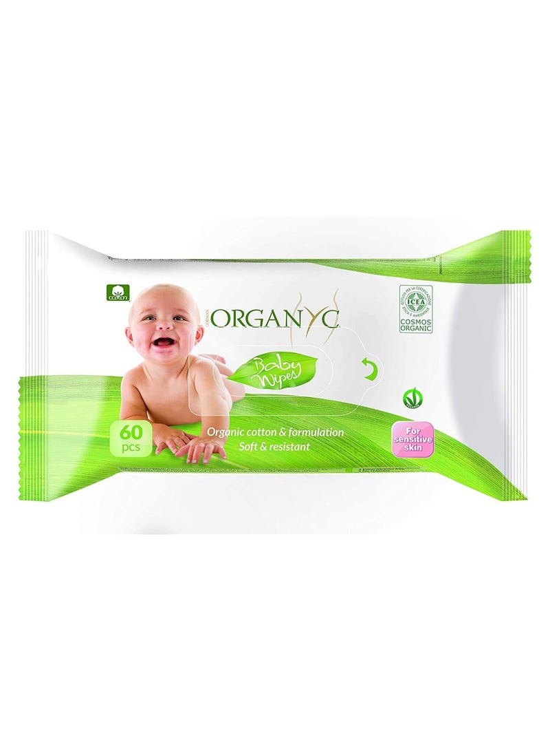 ORGANYC Moist Baby Wipes 60 Pcs - Premium Care
