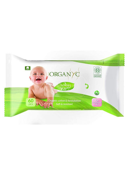 ORGANYC Moist Baby Wipes 60 Pcs - Premium Care