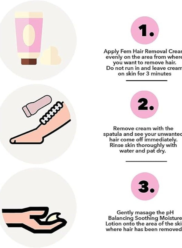 Fem Skin Softening Hair Removal Cream 120G