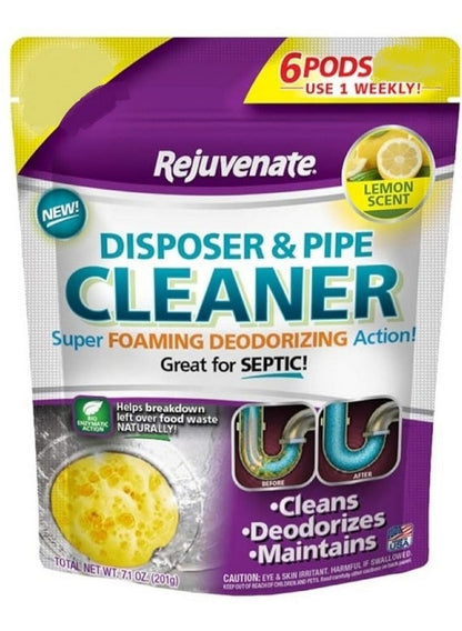 Rejuvenate Disposer And Pipe Cleaner Lemon Scent