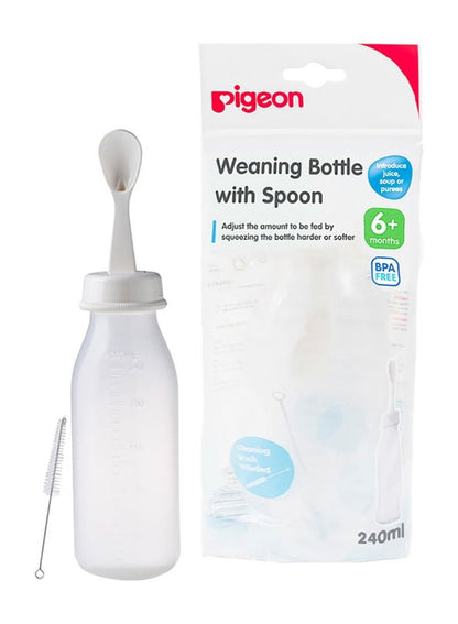 Pigeon Weaning Bottle With Spoon 240 ML