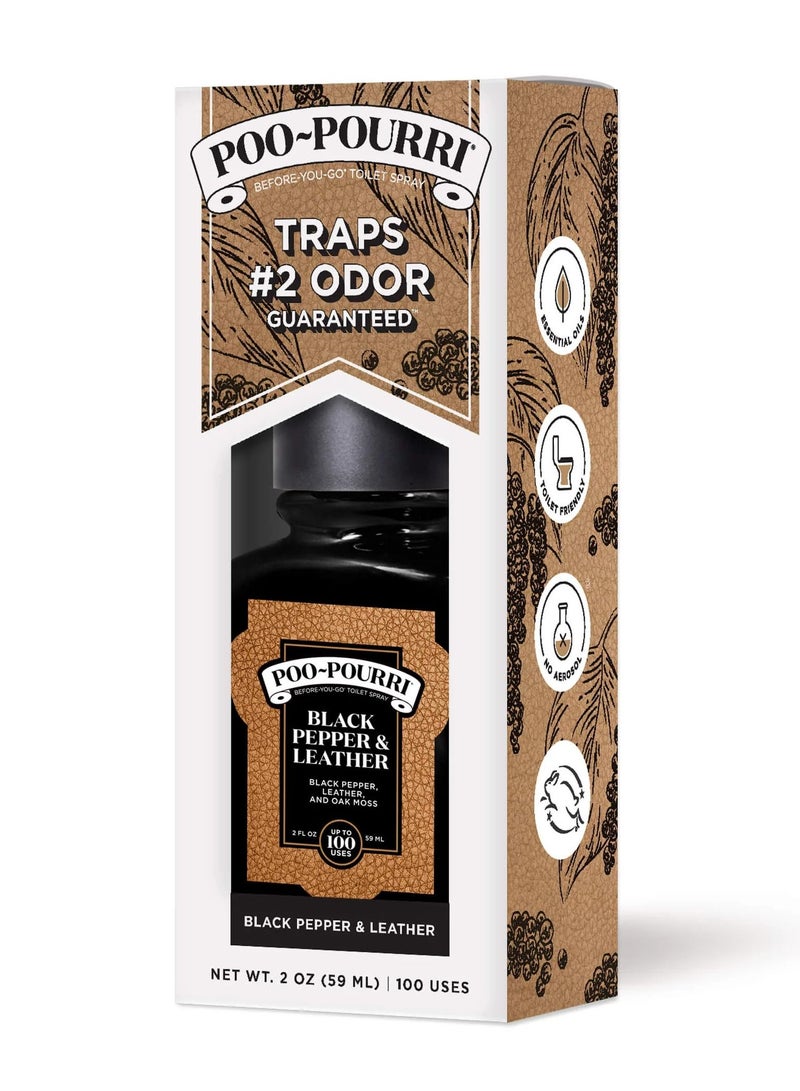 Poo-Pourri Before-You-Go Spray Black Pepper & Leather