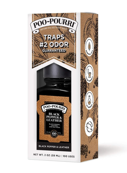 Poo-Pourri Before-You-Go Spray Black Pepper & Leather