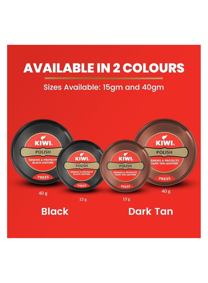 Kiwi Shoe Polish Black 40 Grams