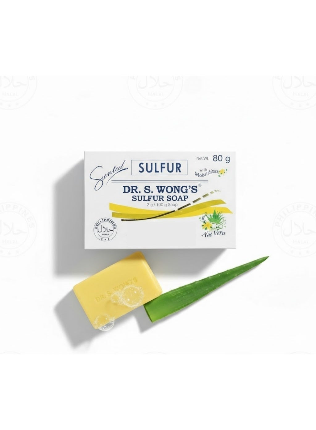 Scented Sulfur Soap with Moisturizer Aloe Vera 80g