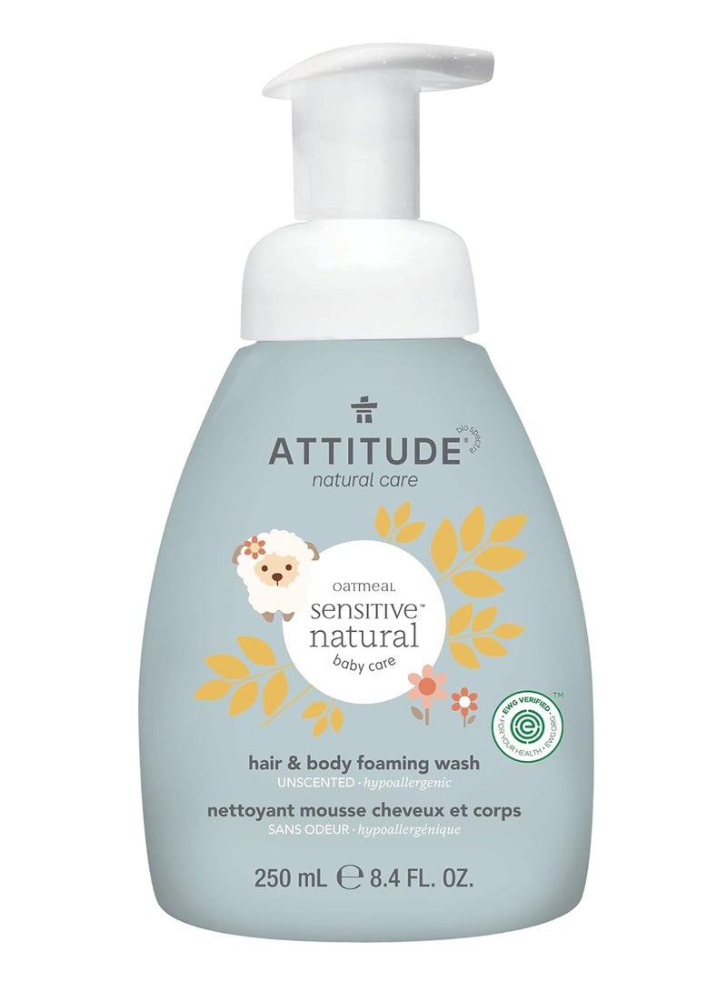 Attitude Oatmeal Sensitive Baby Care Foaming Wash