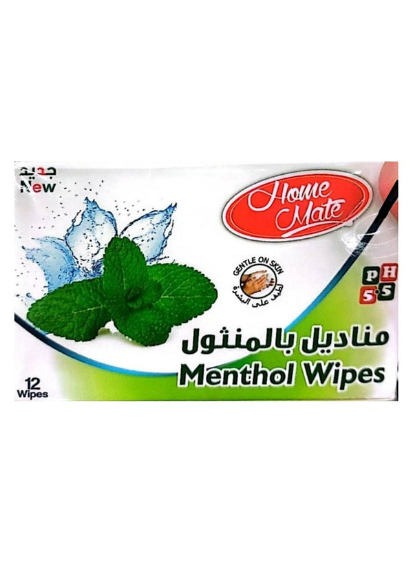 Home Mate Menthol Wipes for Nasal Decongestion
