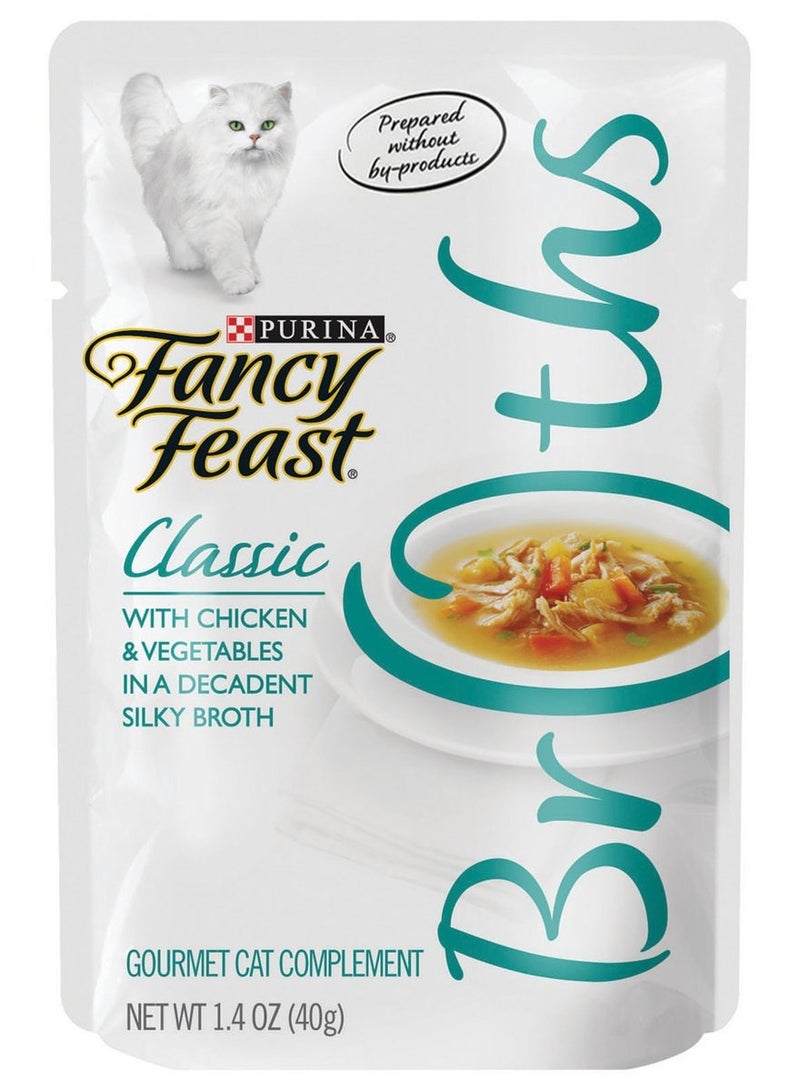 PURINA Fancy Feast Classic Broths Wet Cat Food 40 G