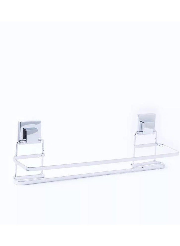 SMARTLOC Vacuum Suction Double Towel Rail Silver