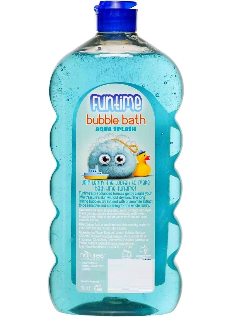 Funtime Bubble Bath Aqua Splash For Baby Blue