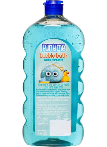 Funtime Funtime Bubble Bath Aqua Splash For Baby Blue 1 L