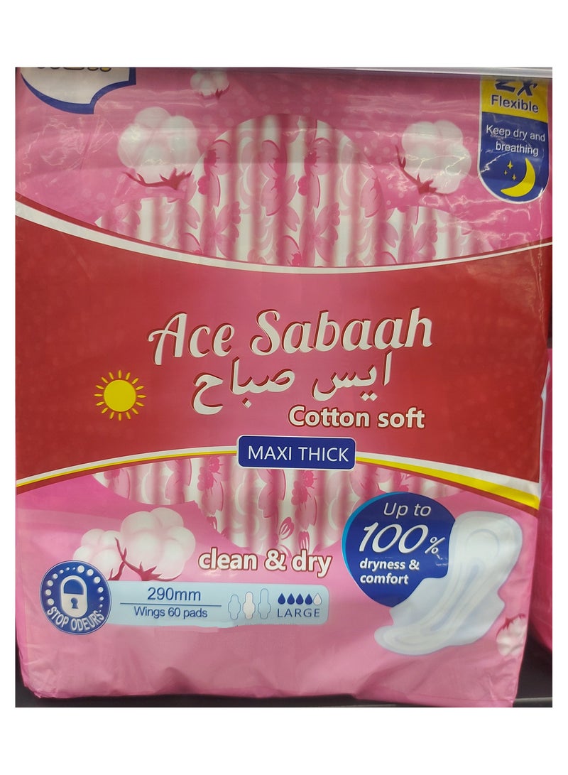 Ace Sabaah Cotton Soft Maxi Thick Large Pads