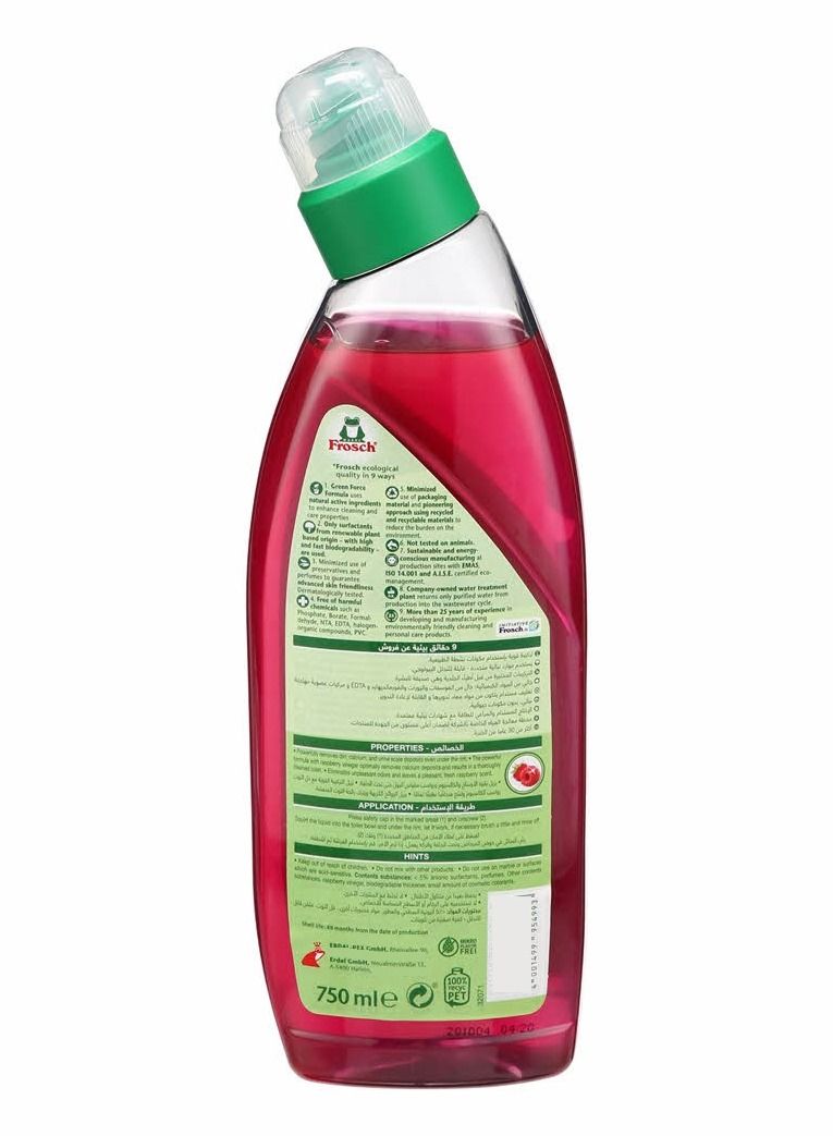 Frosch Toilet Bowl Cleaner Raspberry 750ml