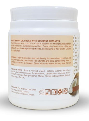 Pretty Be Hot Oil Hair Cream With Coconut Extracts 1000 ML