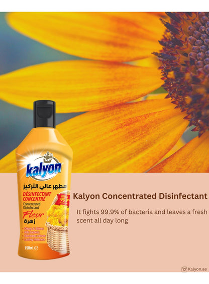 adds shine, clean home, concentrated deodorizing, concentrated deodorizing cleaner, cool dry, deodorizing cleaner, dry place, every room, fleur concentrated, fleur concentrated deodorizing, kalyon, name fleur, pets avoid, scent key, wide range